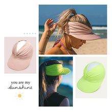 Load image into Gallery viewer, Flexible Adult Hat for Women Anti-UV Wide Brim Visor Hat Easy To Carry Travel Caps Fashion Beach Summer Sun Protection Hats
