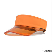 Load image into Gallery viewer, Summer Sun Hats Transparent Visor Caps Topless Empty Sun Visor Cap Hat Ladies Adjustable Topless Beach Trip Cap
