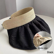 Load image into Gallery viewer, Summer Empty Top Wide Brim Sun Hat For Women Anti UV Sunscreen Bucket Hat Female Sun Protection Outdoor Beach Cap

