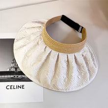 Load image into Gallery viewer, Summer Empty Top Wide Brim Sun Hat For Women Anti UV Sunscreen Bucket Hat Female Sun Protection Outdoor Beach Cap
