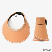 Load image into Gallery viewer, Foldable Sun Hats Female Summer Hat Visors Empty Top Hat Wide Large Brim Beach Hats Beach Protection Caps Women

