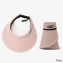 Load image into Gallery viewer, Foldable Sun Hats Female Summer Hat Visors Empty Top Hat Wide Large Brim Beach Hats Beach Protection Caps Women

