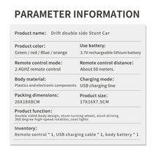 Load image into Gallery viewer, 360 degrees Anti-collision Led Light RC Toys 2.4G Drift Rc Car 4WD RC Drift Car Toy Remote Control Model Vehicle Car RC Racing Car Toy for Children Christmas Gifts
