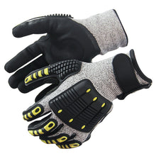 Load image into Gallery viewer, TPR Mechanical Gloves Anti-vibration Anti-smashing Anti-cutting Anti-collision Gloves Outdoor Cycling Rescue Safety Gloves Working Gloves
