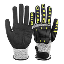 Load image into Gallery viewer, TPR Mechanical Gloves Anti-vibration Anti-smashing Anti-cutting Anti-collision Gloves Outdoor Cycling Rescue Safety Gloves Working Gloves
