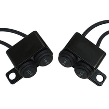 Load image into Gallery viewer, 12V Motorcycle Dual 10mm Mirror Mount Switches Motorbike Headlight Hazard Brake Fog Lights ON-OFF-ON Waterproof 3ways Switch Button
