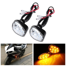 Load image into Gallery viewer, 2Pcs 9LED Universal Motorcycle Turn Signal Indicator Light Blinker Amber Lamp
