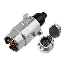 Load image into Gallery viewer, 2Pcs/Set Car 12V 7 Pin EU Plug Trailer Plug Socket Rubber Seal Trailer Coupling Connector Trailers Accessories
