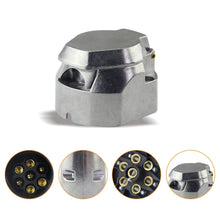 Load image into Gallery viewer, 2Pcs/Set Car 12V 7 Pin EU Plug Trailer Plug Socket Rubber Seal Trailer Coupling Connector Trailers Accessories
