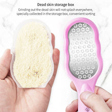 Load image into Gallery viewer, Stainless Steel Foot File Feet Grinding Device Remove Dead Skin Rub Feet Contusion Calluses Foot Rub Pedicure Dead Skin Shavings
