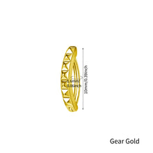Load image into Gallery viewer, Navel Nail Smooth Stainless Steel Personality Fried Dough Twists Universal Navel Button Navel Ring Piercing Jewelry
