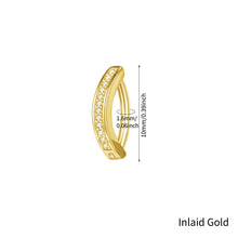Load image into Gallery viewer, Navel Nail Smooth Stainless Steel Personality Fried Dough Twists Universal Navel Button Navel Ring Piercing Jewelry
