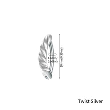 Load image into Gallery viewer, Navel Nail Smooth Stainless Steel Personality Fried Dough Twists Universal Navel Button Navel Ring Piercing Jewelry
