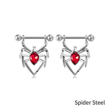 Load image into Gallery viewer, Bellybutton Button Smooth Stainless Steel Personalized Unisex Bellybutton Button Spider Breast Nail Puncture Jewelry
