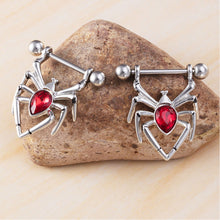 Load image into Gallery viewer, Bellybutton Button Smooth Stainless Steel Personalized Unisex Bellybutton Button Spider Breast Nail Puncture Jewelry
