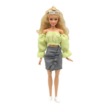 Load image into Gallery viewer, 1pc Clothes for Barbie Doll Fashion Outfits Wear Casual Dress Shirt Skirt Clothes Accessories for 11.8inch Doll Girl Gift Toy
