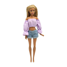 Load image into Gallery viewer, 1pc Clothes for Barbie Doll Fashion Outfits Wear Casual Dress Shirt Skirt Clothes Accessories for 11.8inch Doll Girl Gift Toy
