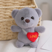 Load image into Gallery viewer, 1pc Heart Bear Plush Toy Cute Bear Toys Key Chain Pendant Valentine's Day Gifts Children Kids Toy Wedding Gifts
