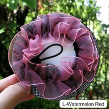 Load image into Gallery viewer, Dot Girl Women Bun Cover Snood Hair Net Nets Latin Ballet Dance Skating Crochet Snoods Hair Accessories
