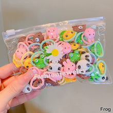Load image into Gallery viewer, 20pcs/bag Cute Children Elastic Hair Bands for Kids Girls Cartoon Bow Scrunchies Hair Rope Sweet Hair Circle Baby Hair Accessories
