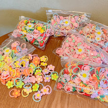 Load image into Gallery viewer, 20pcs/bag Cute Children Elastic Hair Bands for Kids Girls Cartoon Bow Scrunchies Hair Rope Sweet Hair Circle Baby Hair Accessories
