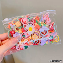 Load image into Gallery viewer, 20pcs/bag Cute Children Elastic Hair Bands for Kids Girls Cartoon Bow Scrunchies Hair Rope Sweet Hair Circle Baby Hair Accessories
