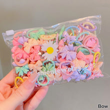 Load image into Gallery viewer, 20pcs/bag Cute Children Elastic Hair Bands for Kids Girls Cartoon Bow Scrunchies Hair Rope Sweet Hair Circle Baby Hair Accessories
