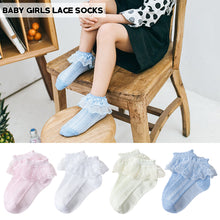 Load image into Gallery viewer, New Summer Baby Girls Kids Mesh Socks Lace Ruffle Frilly Ankle Short Sock Breathable Princess Children Girl Dance Socks
