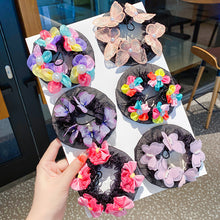Load image into Gallery viewer, Ballet Latin Dance Hairnet Butterfly Flower Style Daily Body Training Dance Grade Performance Hair Pocket Children's Balls Head Artifact
