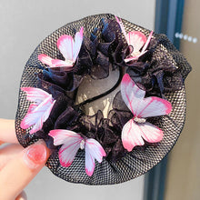 Load image into Gallery viewer, Ballet Latin Dance Hairnet Butterfly Flower Style Daily Body Training Dance Grade Performance Hair Pocket Children's Balls Head Artifact

