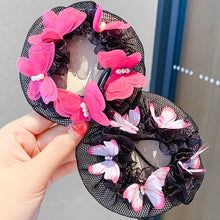 Load image into Gallery viewer, Ballet Latin Dance Hairnet Butterfly Flower Style Daily Body Training Dance Grade Performance Hair Pocket Children's Balls Head Artifact
