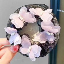 Load image into Gallery viewer, Ballet Latin Dance Hairnet Butterfly Flower Style Daily Body Training Dance Grade Performance Hair Pocket Children's Balls Head Artifact
