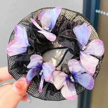 Load image into Gallery viewer, Ballet Latin Dance Hairnet Butterfly Flower Style Daily Body Training Dance Grade Performance Hair Pocket Children's Balls Head Artifact

