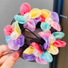 Load image into Gallery viewer, Ballet Latin Dance Hairnet Butterfly Flower Style Daily Body Training Dance Grade Performance Hair Pocket Children's Balls Head Artifact
