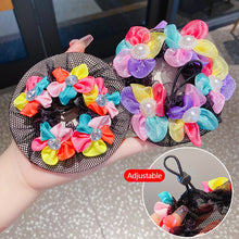 Load image into Gallery viewer, Ballet Latin Dance Hairnet Butterfly Flower Style Daily Body Training Dance Grade Performance Hair Pocket Children's Balls Head Artifact
