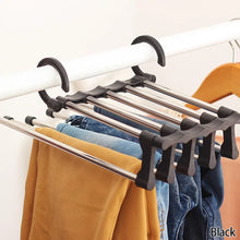 Load image into Gallery viewer, 5 in 1 Pants Hanger Trouser Organizer Clother Hanger Closet Storage Multifunction Shelves Organizer Stainless Steel Trouser Hangers
