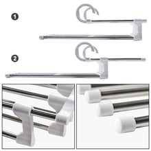 Load image into Gallery viewer, 5 in 1 Pants Hanger Trouser Organizer Clother Hanger Closet Storage Multifunction Shelves Organizer Stainless Steel Trouser Hangers
