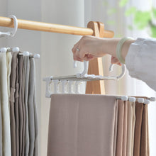 Load image into Gallery viewer, 5 in 1 Pants Hanger Trouser Organizer Clother Hanger Closet Storage Multifunction Shelves Organizer Stainless Steel Trouser Hangers
