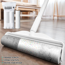 Load image into Gallery viewer, Long Handle Lint Roller Brush Pet Hair Remover Roller Detacable Dust Hair Roller Stick Tearable Clothes Bed Hair Removal Brush
