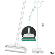 Load image into Gallery viewer, Long Handle Lint Roller Brush Pet Hair Remover Roller Detacable Dust Hair Roller Stick Tearable Clothes Bed Hair Removal Brush

