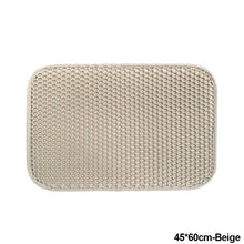 Load image into Gallery viewer, Double-Layer EVA Cat Litter Mat Waterproof Pet Cats Litter Bottom Non-slip Sand Basin Filter Kitten Dog Washable Sand Pad Mat Pet Litter Catcher Mat

