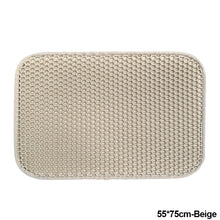 Load image into Gallery viewer, Double-Layer EVA Cat Litter Mat Waterproof Pet Cats Litter Bottom Non-slip Sand Basin Filter Kitten Dog Washable Sand Pad Mat Pet Litter Catcher Mat
