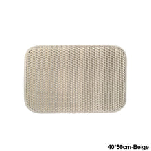 Load image into Gallery viewer, Double-Layer EVA Cat Litter Mat Waterproof Pet Cats Litter Bottom Non-slip Sand Basin Filter Kitten Dog Washable Sand Pad Mat Pet Litter Catcher Mat

