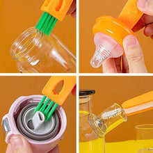 Load image into Gallery viewer, Mini Milk Bottle Thermal Cup Cleaning Brush Multipurpose Bottle Gap Cleaner Brush Groove Gap Cleaning Brush Portable Travel Cleaner Brush
