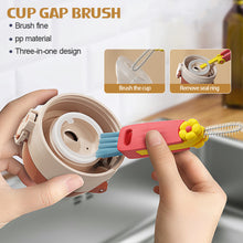 Load image into Gallery viewer, Mini Milk Bottle Thermal Cup Cleaning Brush Multipurpose Bottle Gap Cleaner Brush Groove Gap Cleaning Brush Portable Travel Cleaner Brush
