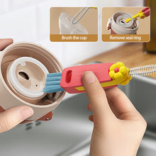Load image into Gallery viewer, Mini Milk Bottle Thermal Cup Cleaning Brush Multipurpose Bottle Gap Cleaner Brush Groove Gap Cleaning Brush Portable Travel Cleaner Brush
