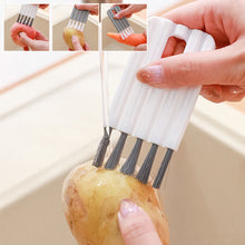 Load image into Gallery viewer, Multifunctional Flexible Gap Brush Cup Cover Groove Nipple Bottle Gap Brush Household Soft Bristles Cleaning Brush Kitchen Tool

