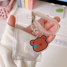 Load image into Gallery viewer, Kpop Photocard Holder Acrylic Credit ID Bank Card Photo Display Holder Bus Subway Card Protective Case Pendant Gift
