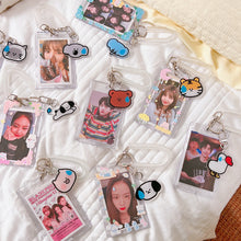Load image into Gallery viewer, Kpop Photocard Holder Acrylic Credit ID Bank Card Photo Display Holder Bus Subway Card Protective Case Pendant Gift
