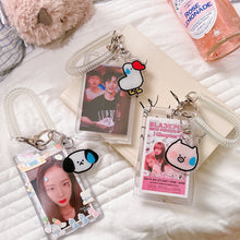 Load image into Gallery viewer, Kpop Photocard Holder Acrylic Credit ID Bank Card Photo Display Holder Bus Subway Card Protective Case Pendant Gift
